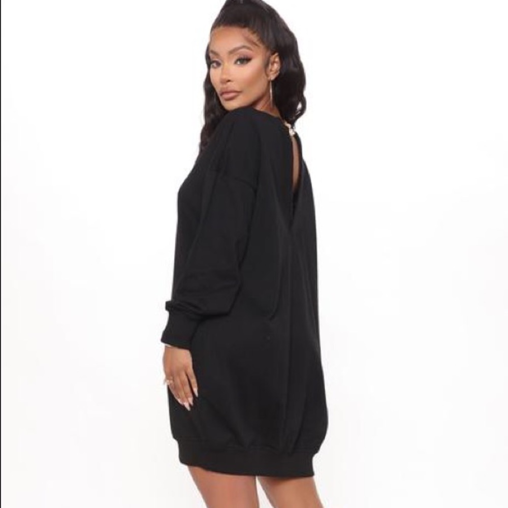 Black sweater dress